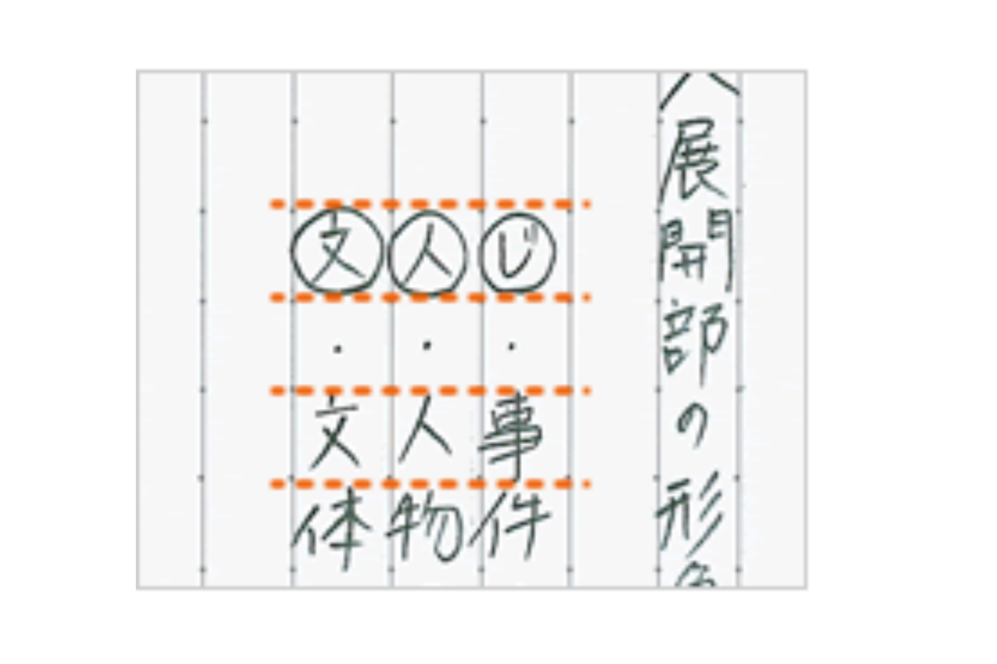 キャンパスノート　ドット入り罫線　特長画像小3