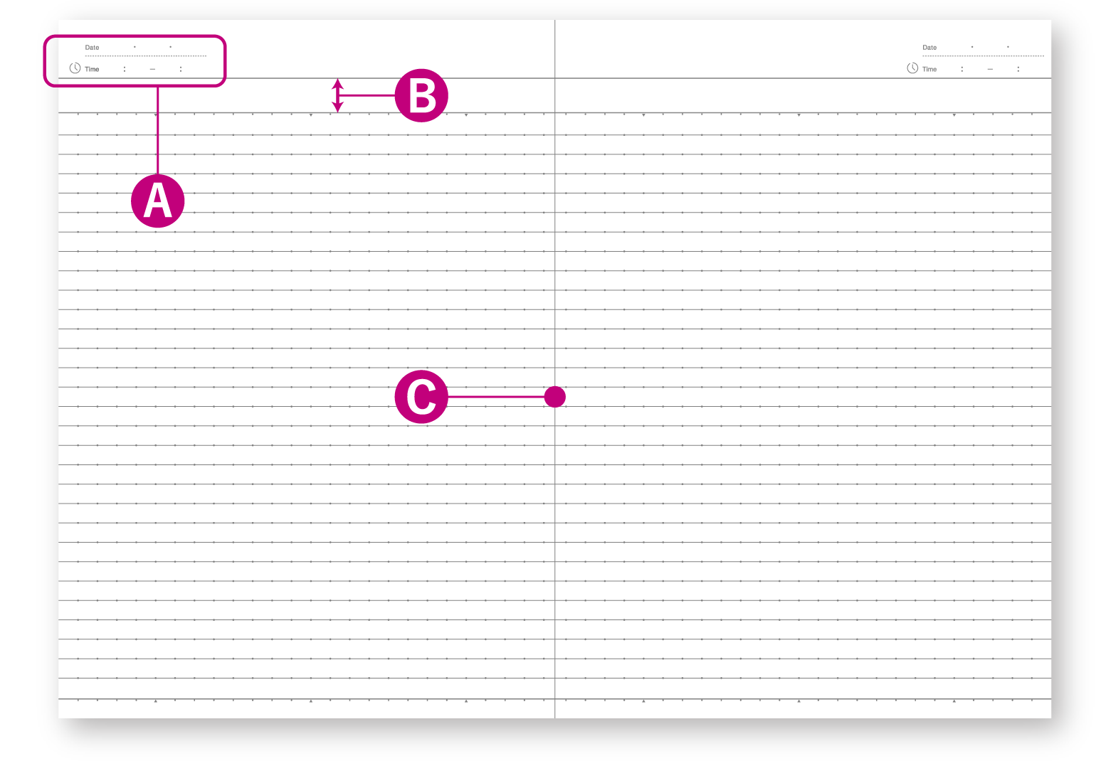 キャンパス　フラットが気持ちいいノート　特長画像３