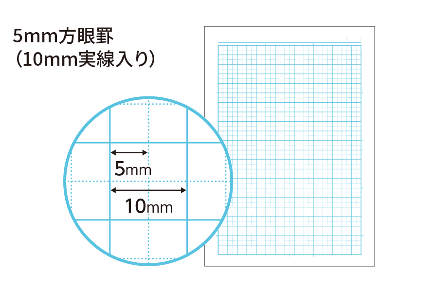 キャンパスノート用途別　罫線画像