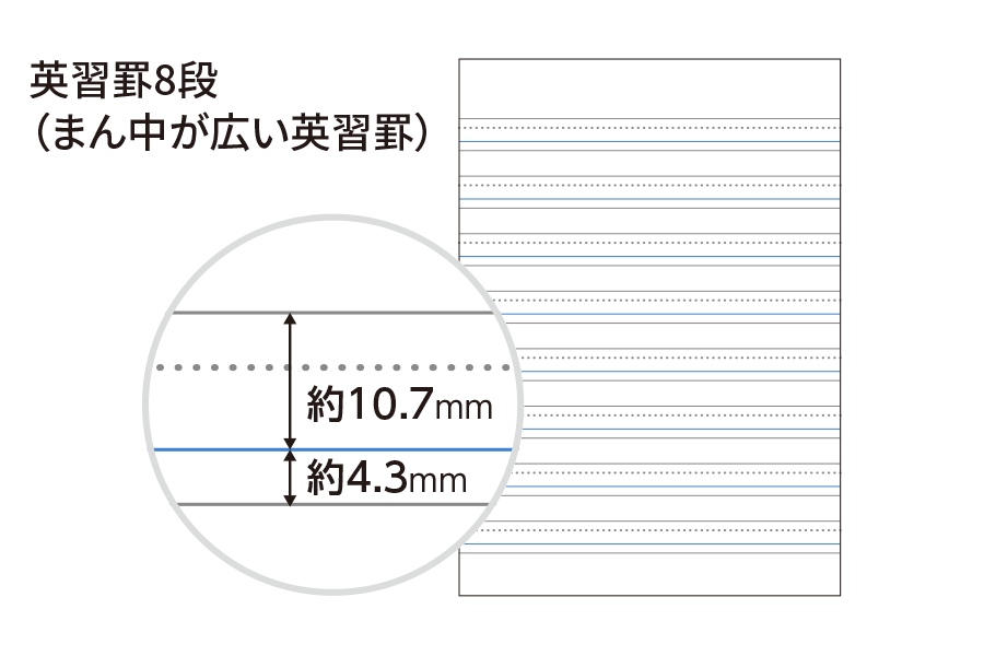 キャンパスノート用途別　罫線画像