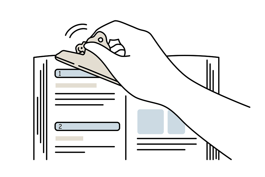 キャンパス ペンのように持ち運べるブッククリップ　困りごと3