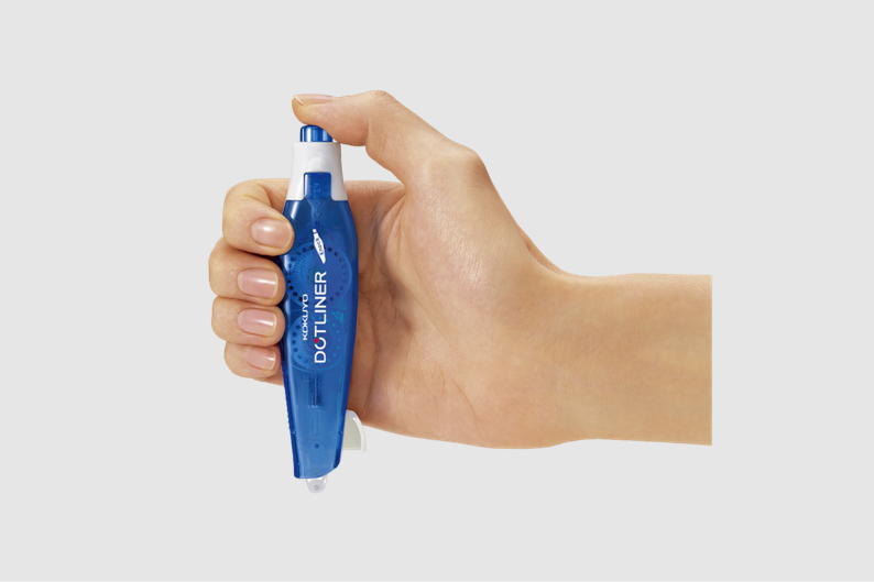 ドットライナーノック　ノック式のテープのり画像