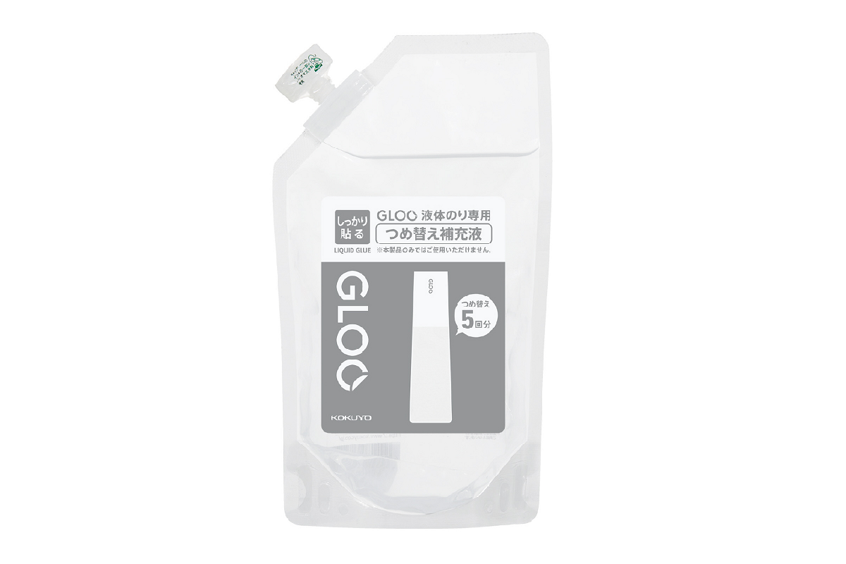 GLOO液体のり つけ替え用ボトルの画像