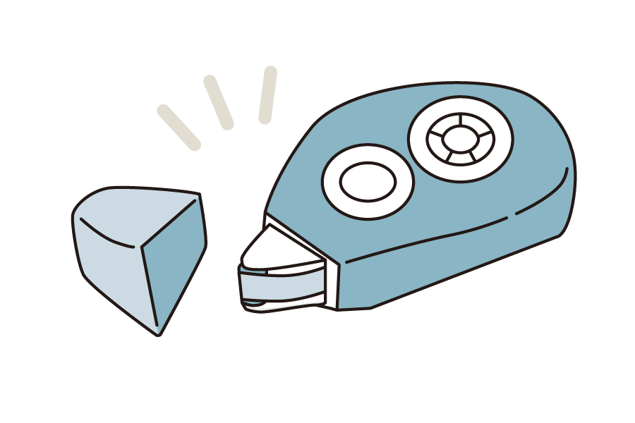 テープのりの困りごと ふたを閉め忘れてしまっている画像