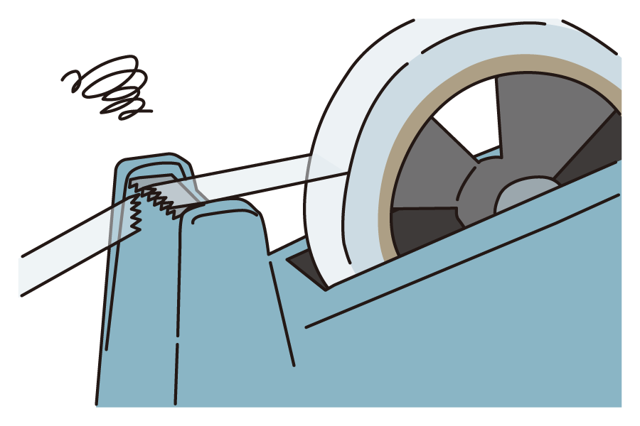 テープカッターの困りごとその2テープカッターの困りごとその1