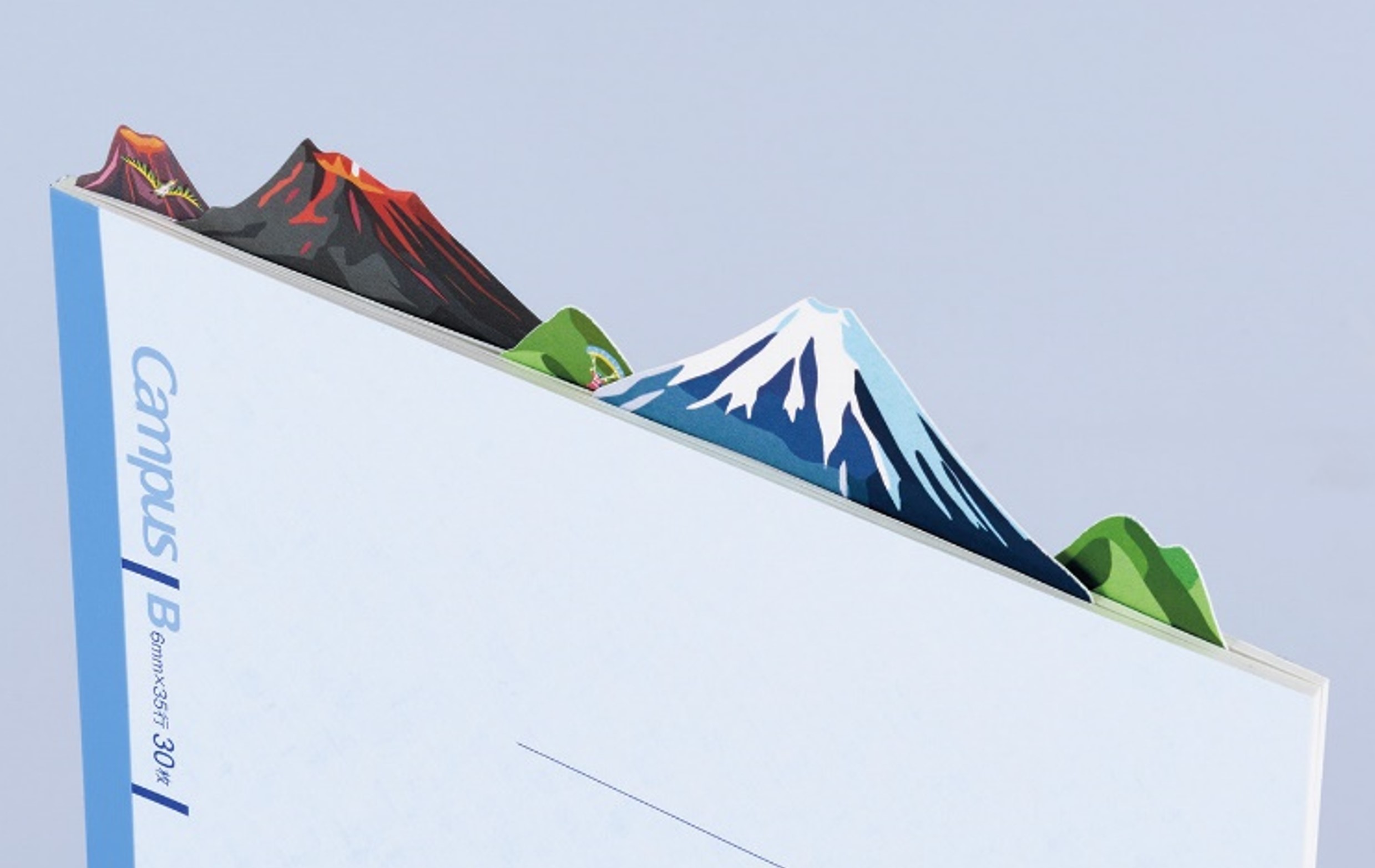 並べて貼ると自分だけの山脈が作れるデザイン