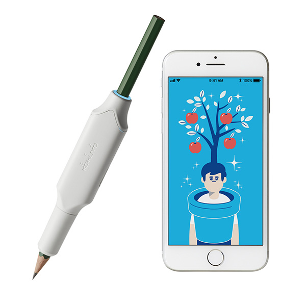 コクヨ「しゅくだいやる気ペン」とスマートフォン
