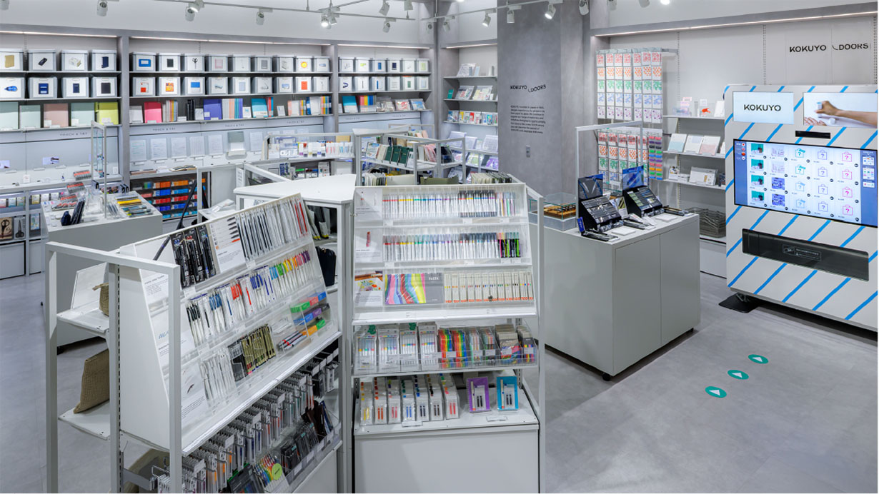 コクヨの直営店「KOKUYO DOORS」店内