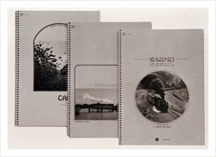 'Campus Note', sold as the industry's first designer notebook. (1965)