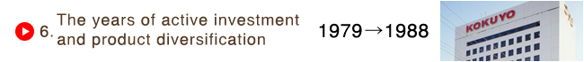 6. The years of active investment and product diversification 1979-1988