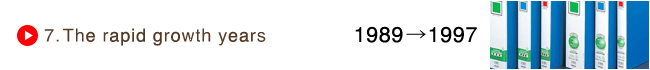 7. The rapid growth years 1989-1997