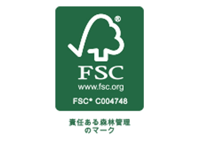FSC label certifying responsible forest management
