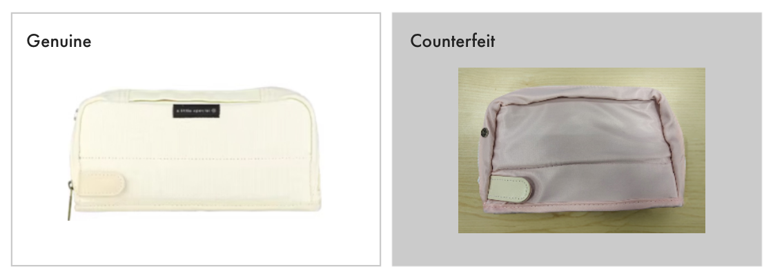 Counterfeit of HacoHaco (pencil case) in China