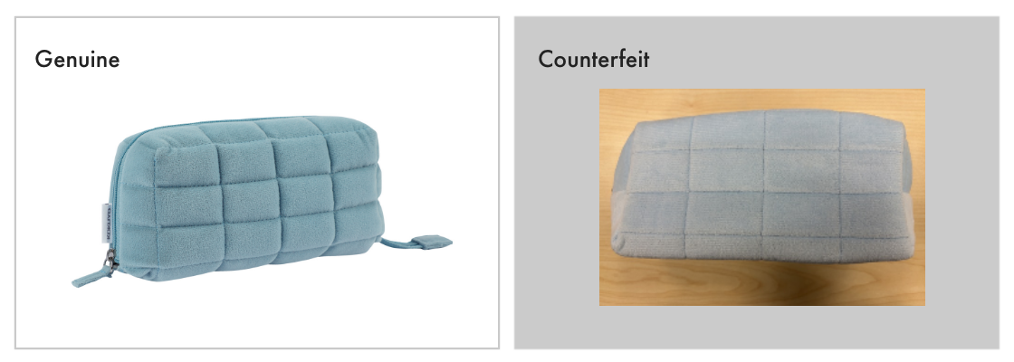 Counterfeit of Nemunemu (pencil case) in China