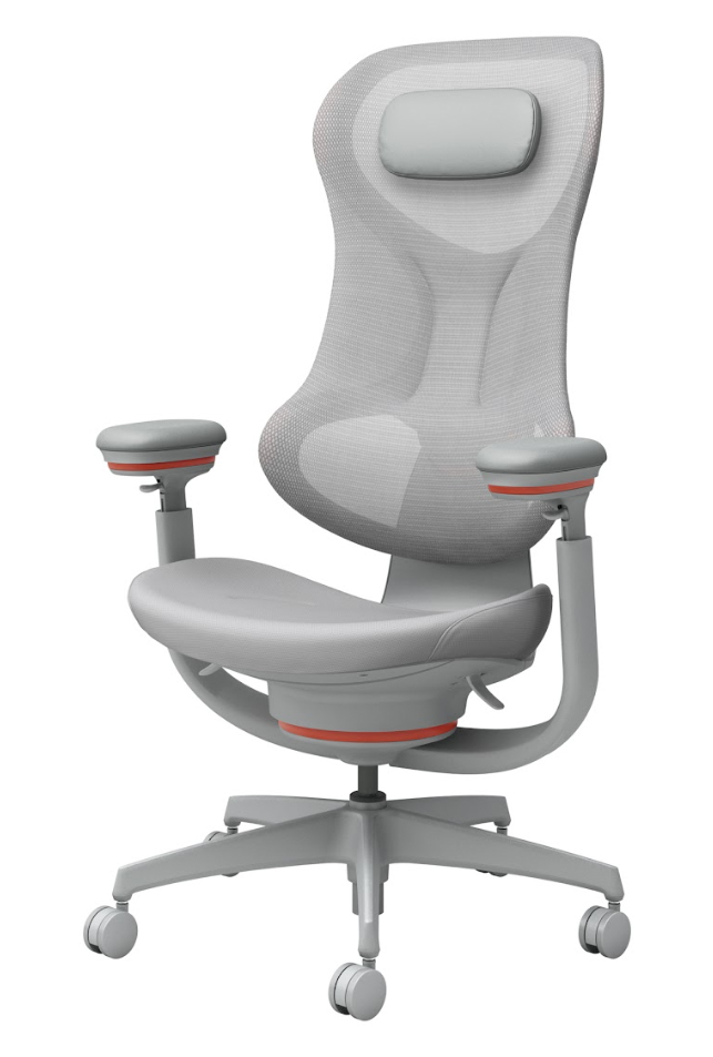 White orange chair