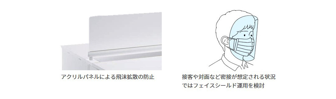 新型コロナウイルス感染拡大防止策】共有物の多いオフィスで「接触」や