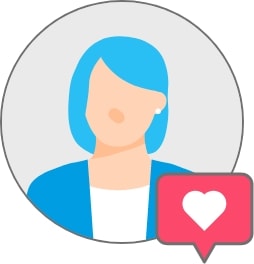 お客様のイラストのアイコン