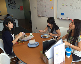 オフィスでのランチ