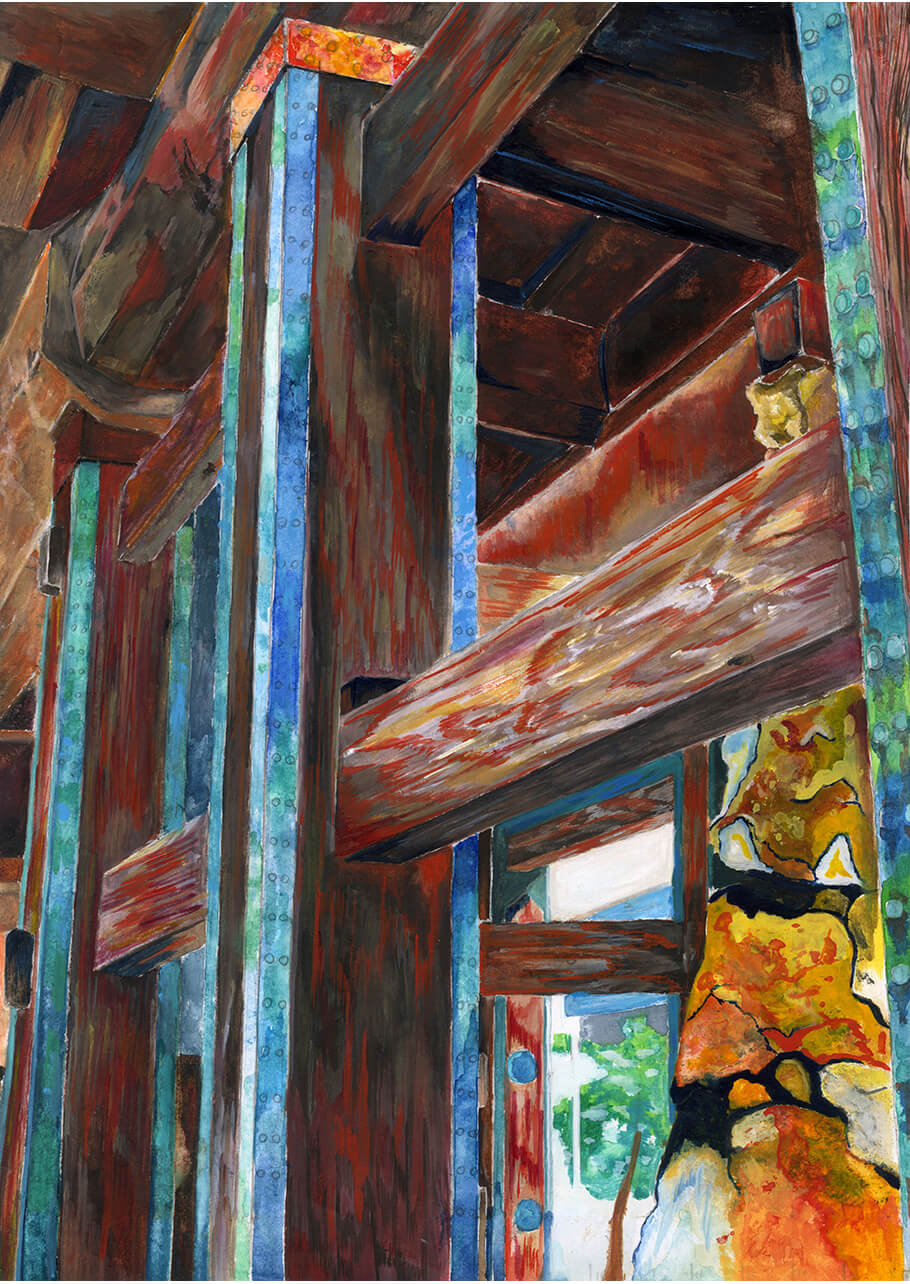 青銅豊かな追手門