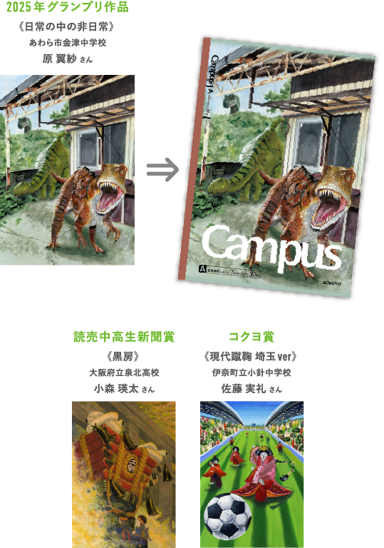 キャンパスノートの表紙になりました