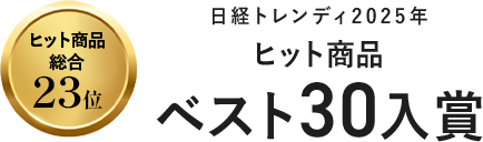 日経トレンディ2015年ヒット商品ベスト30入賞
