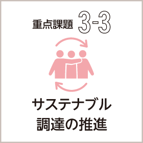 重点課題3-3：サステナブル調達の推進