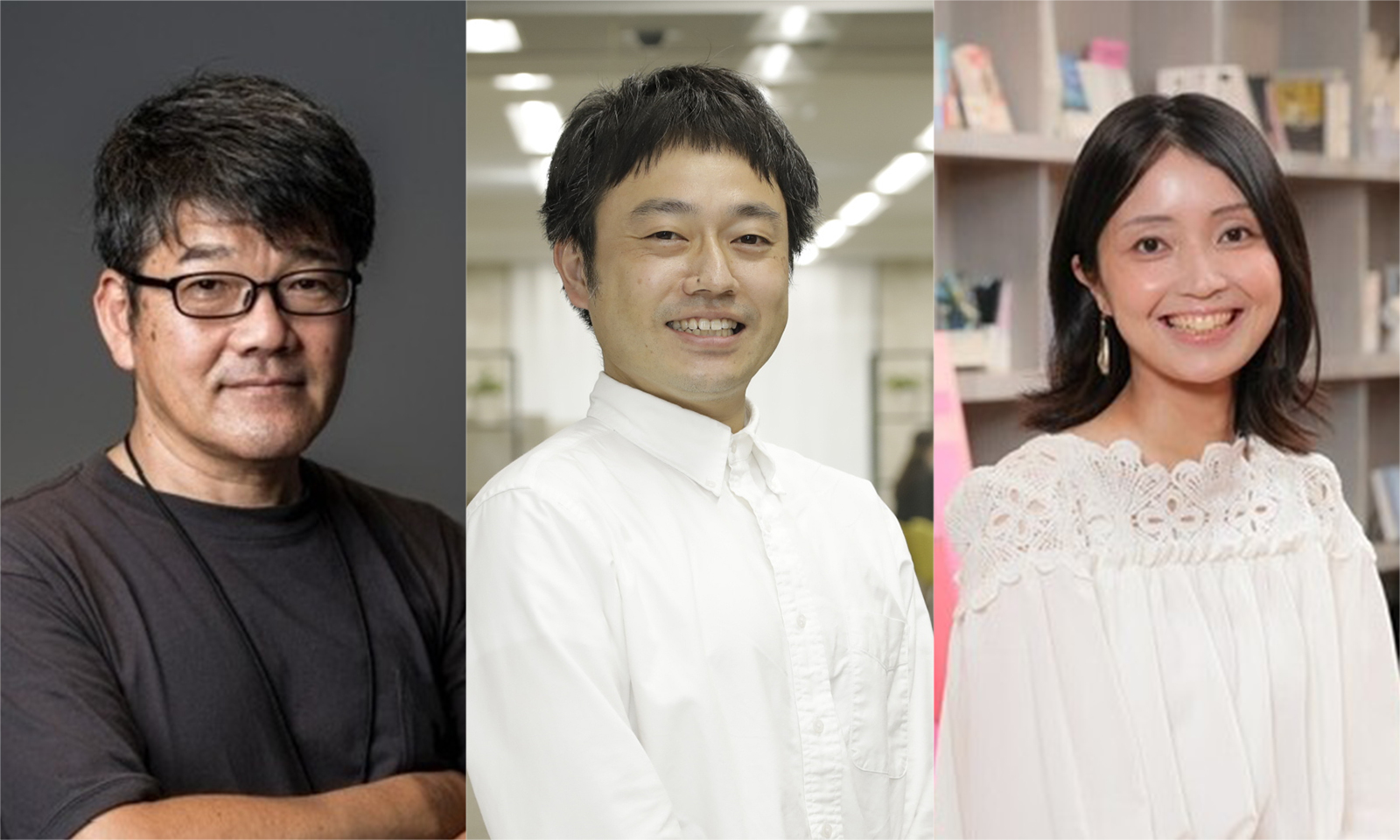 各事業会社の３名、左から藤木さん、林さん、本澤（もとざわ）さん