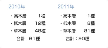 植物の出現種数