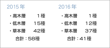 植物の出現種数