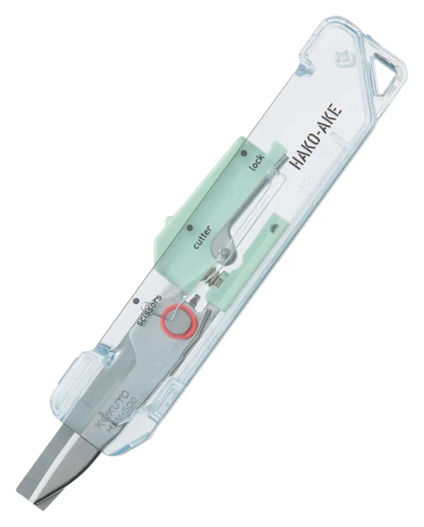 コクヨ ２Ｗａｙ携帯ハサミ＜ハコアケ＞（スタンダード刃・TM）グリーンの商品画像