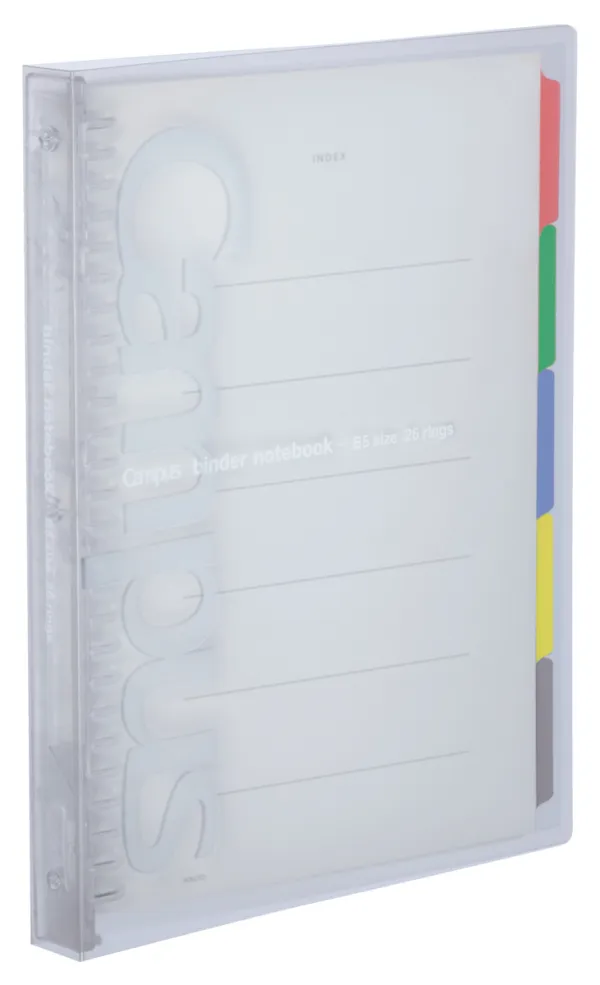 コクヨ キャンパス スリムタイプスライドバインダー B5-S 26穴 100枚収容 透明の商品画像