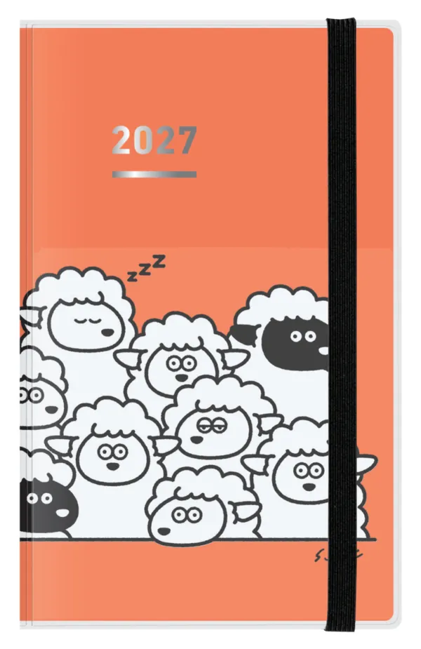 コクヨ ジブン手帳2027（ファーストキット）A5スリム 1月始まり 羊オレンジの商品画像