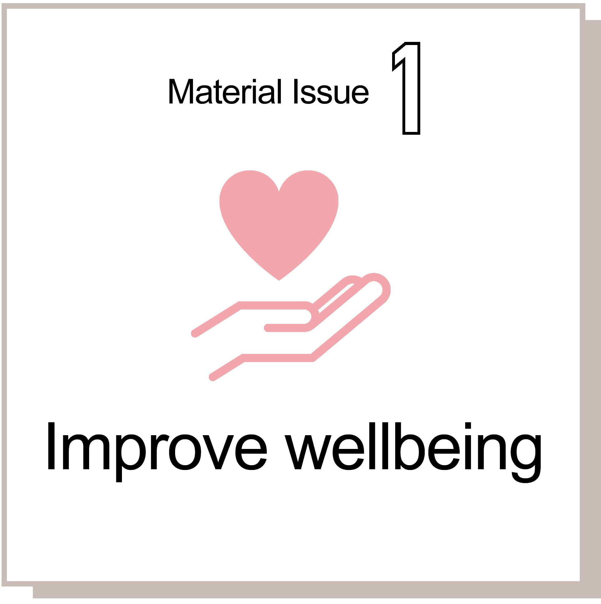 Improve wellbeing