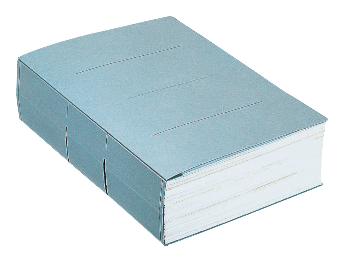 フリーワイドファイルひもとじタイプA4縦2穴 青 5冊入｜文具｜コクヨ