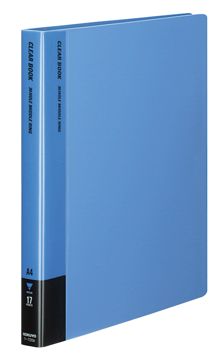 クリヤーブック替紙式B4縦36穴12枚ポケット青｜文具｜コクヨ