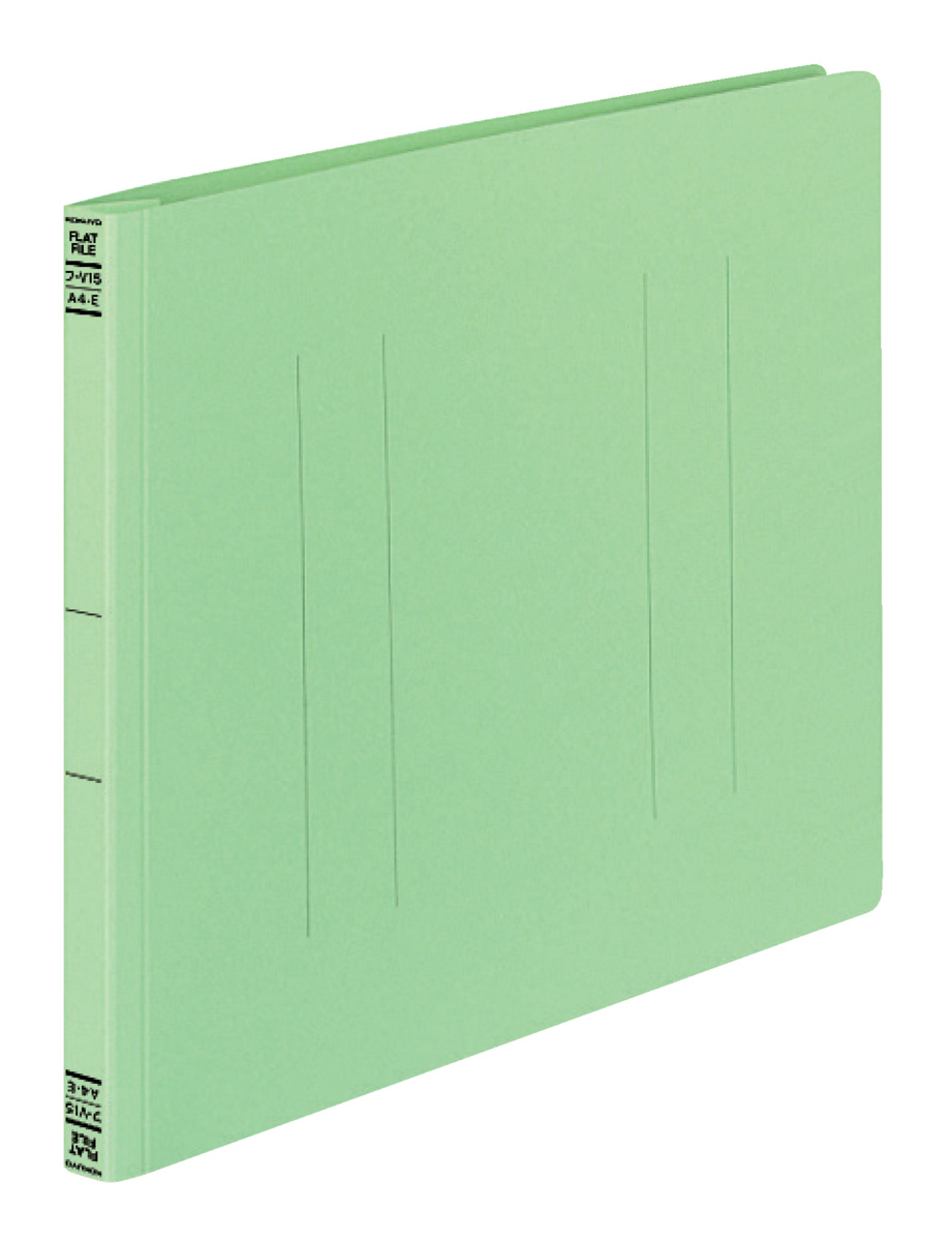 フラットファイルV樹脂製とじ具A4横 15mmとじ 緑｜文具｜コクヨ