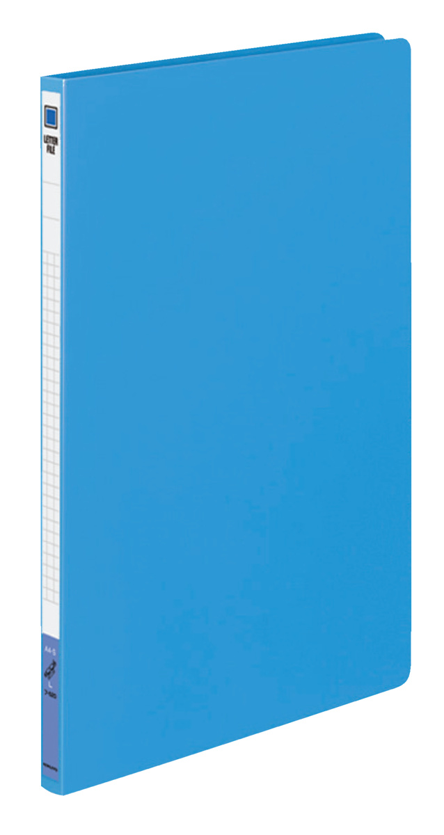 レターファイルPPシート表紙A4縦 12mmとじ2穴青｜文具｜コクヨ