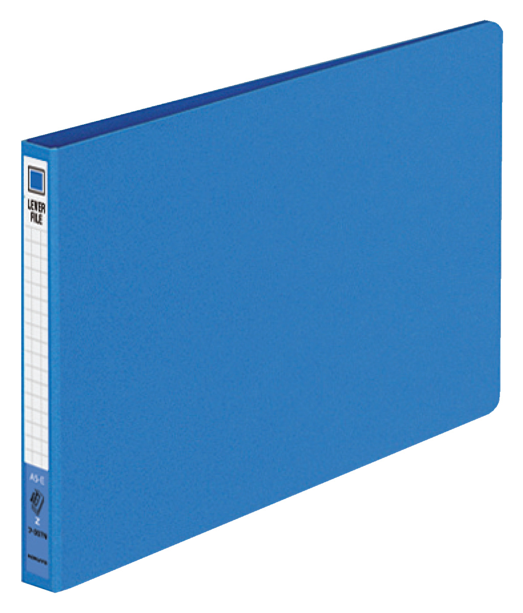レバーファイルZ式色厚板紙A5横 12mm120枚収容青｜文具｜コクヨ