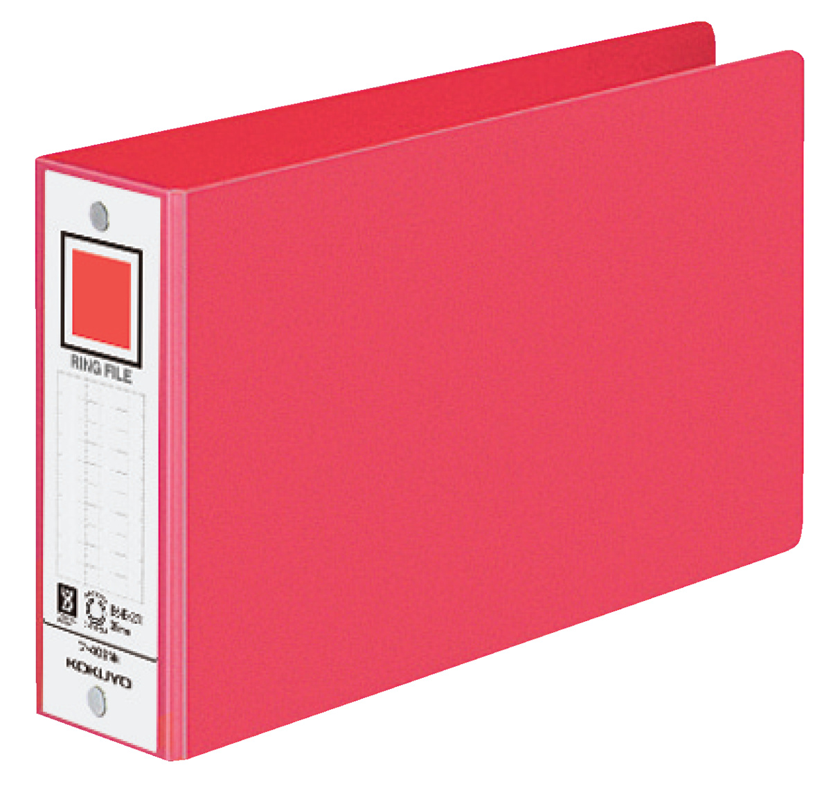 環ページ リングファイル B6-E 2穴 330枚収容 赤｜文具｜コクヨ