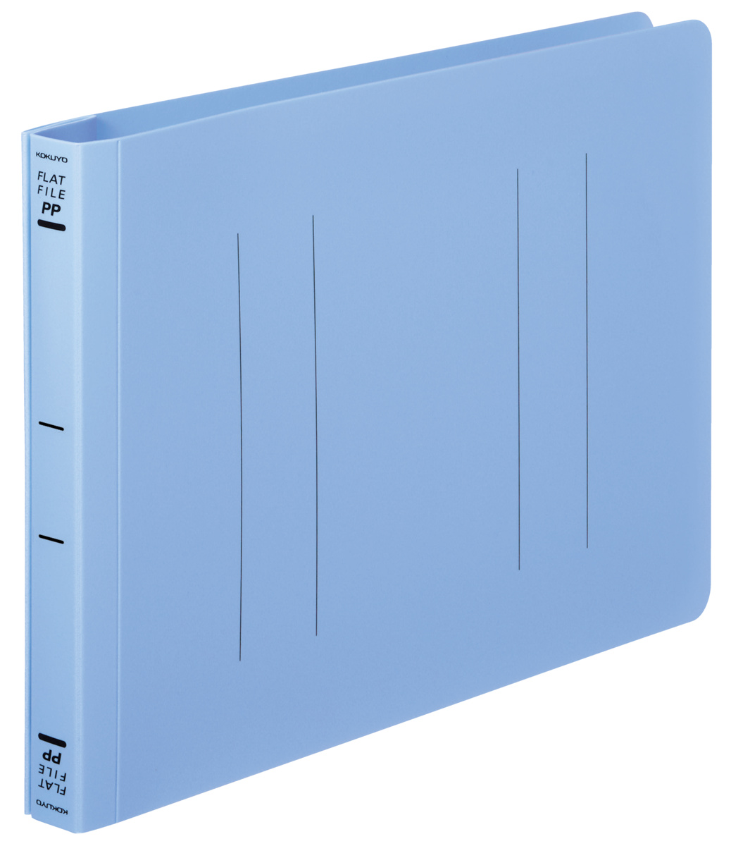 フラットファイルPP A4横 15mmとじ 2穴 緑｜文具｜コクヨ