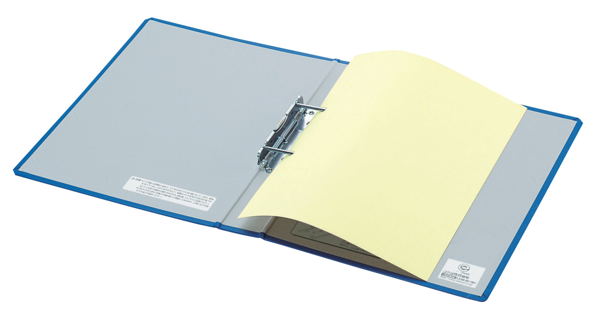 Kファイル 貼表紙 A4縦 40mmとじ 2穴 青｜文具｜コクヨ