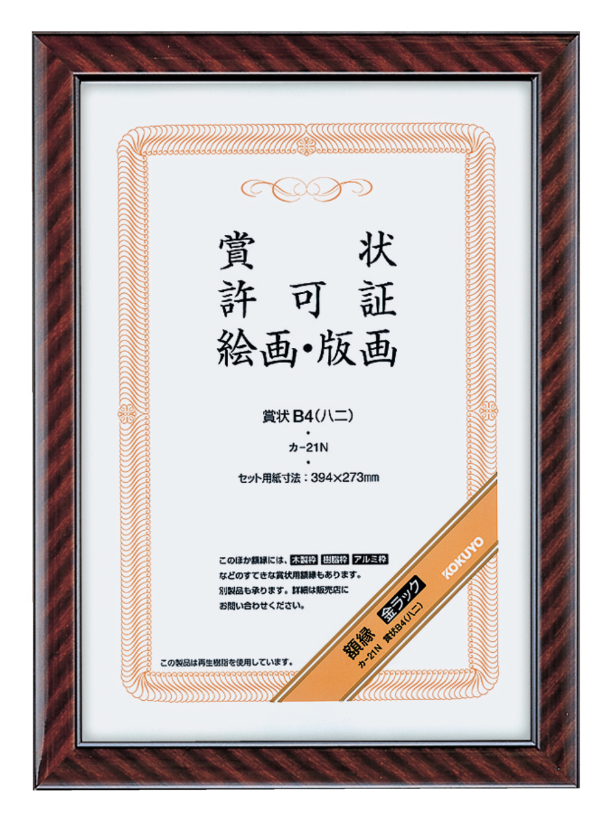 ［200719］賞状額縁　金ラック　規格B4　10枚　TS-GKKB4 賞状額縁金ラックB4 小(百〇三)サイズ｜文具｜コクヨ