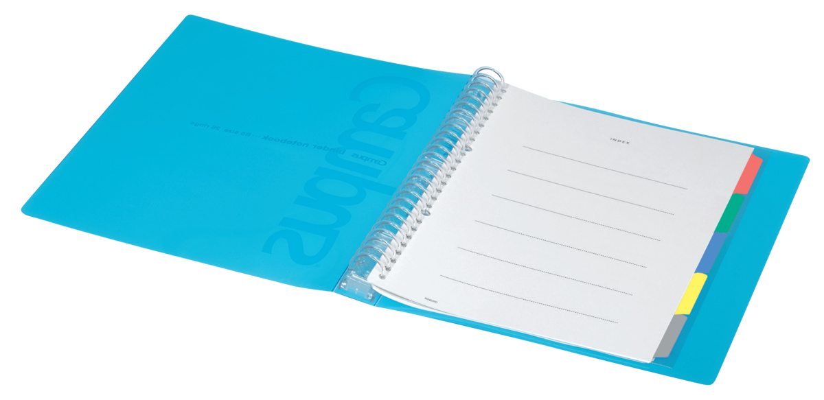 キャンパス スリムタイプスライドバインダー B5-S 26穴 100枚収容 青