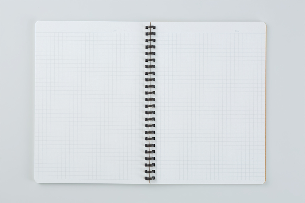 Campus×Rollbahn ソフトリングノート A5 5mm方眼罫 80枚 黒板柄｜文具