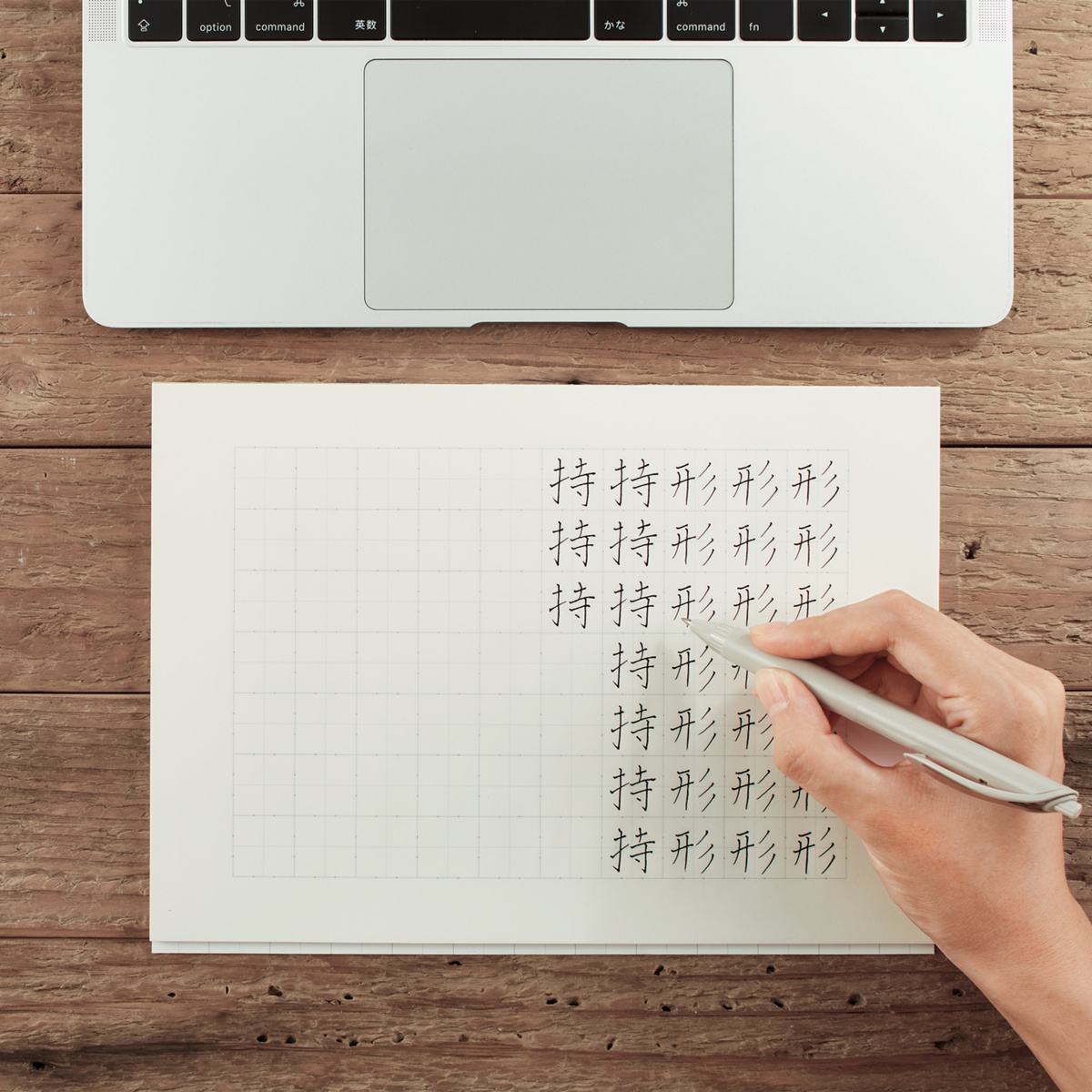 ペン字練習帳 B5 20mm方眼3分割ドット 50枚 片面印刷｜文具｜コクヨ