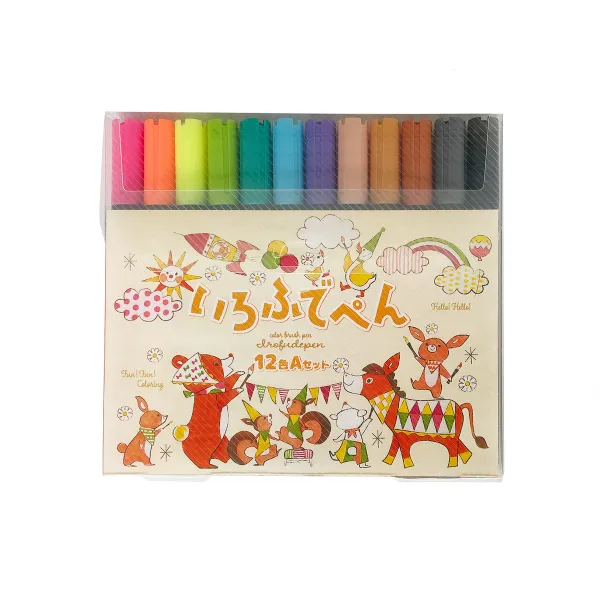 コクヨ いろふでぺん１２色Ａセットの商品画像