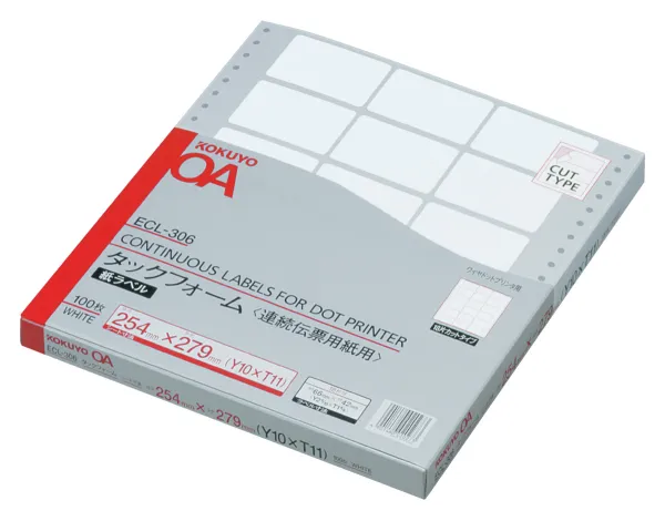 コクヨ タックフォーム 10Ｘ11 18片 100枚の商品画像
