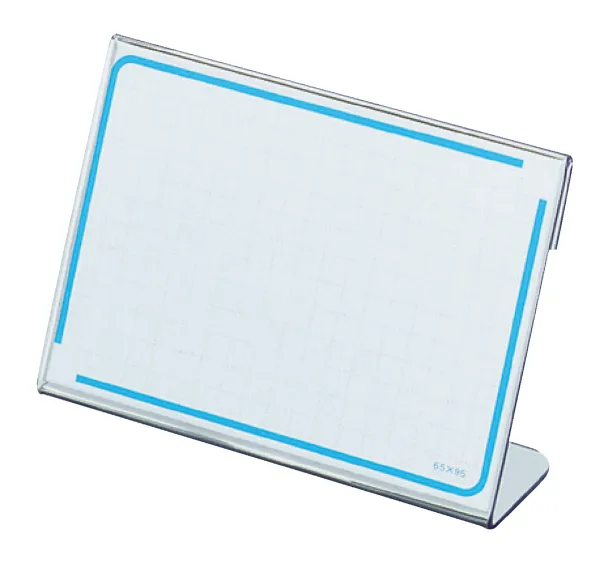 コクヨ カード立てＬ型再生ＰＥＴ板厚さ1.0寸法65ｘ95の商品画像