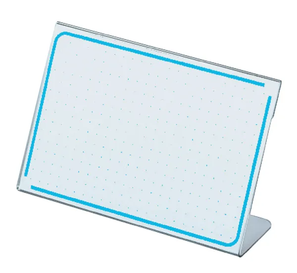 コクヨ カード立てＬ型再生ＰＥＴ板厚さ1.0寸法83ｘ122の商品画像