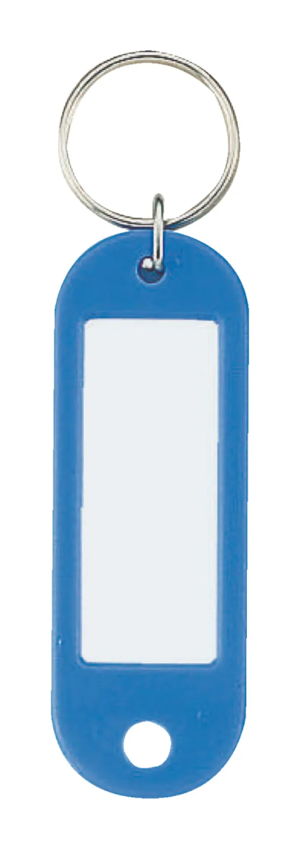 コクヨ キーホルダー型名札片面表示用ＰＥ製42ｘ17mm青の商品画像